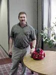 Dr. Sullins and the Amigobot robot